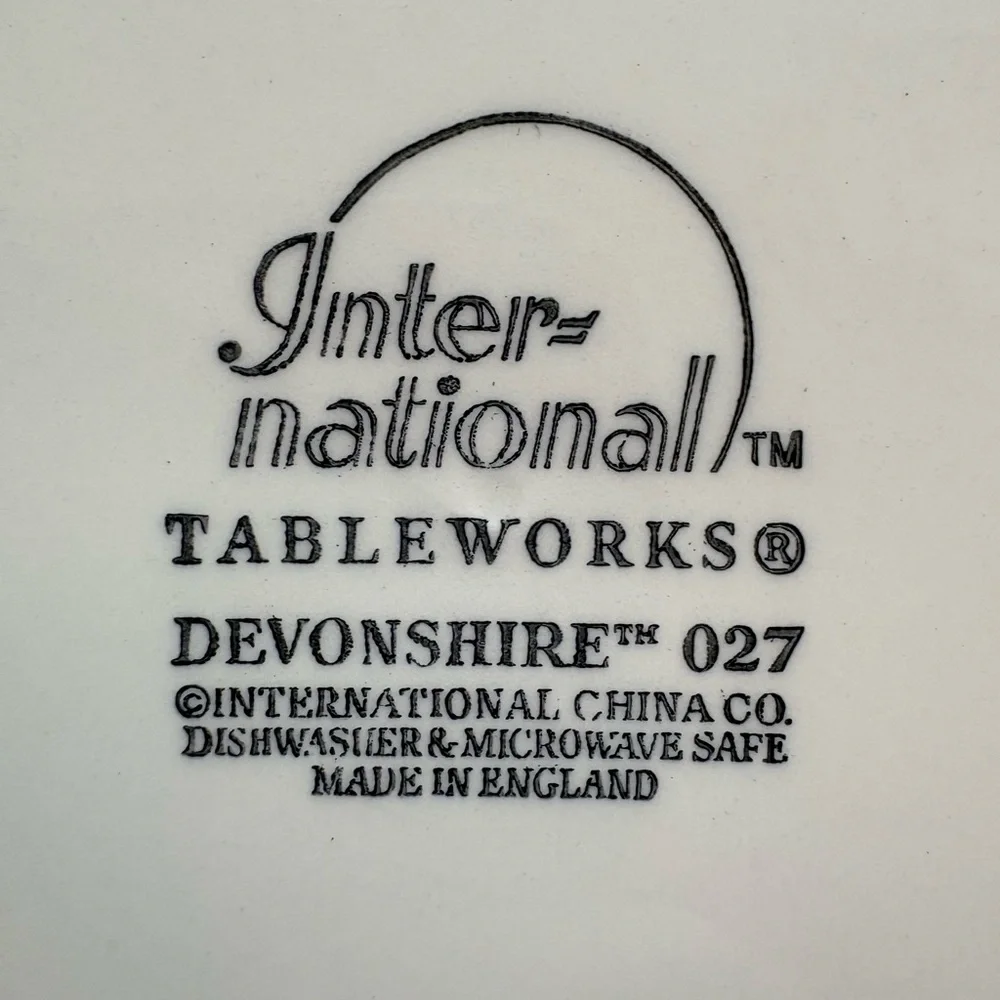 International Tableworks China- Devonshire- Set of 2 plates- made in England
